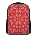 Red And White Bandana Print Casual Backpack