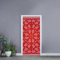Red And White Bandana Print Door Sticker