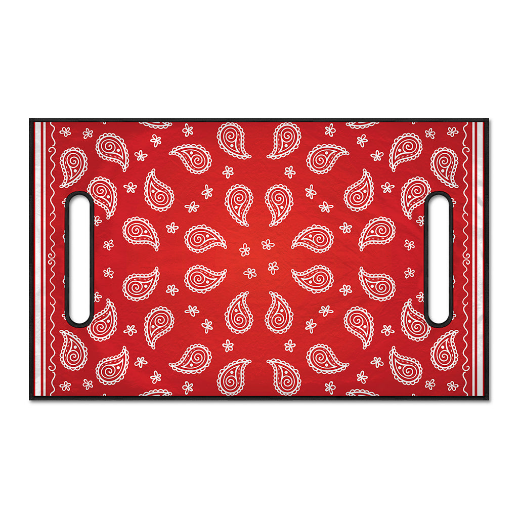 Red And White Bandana Print Golf Cart Seat Cover