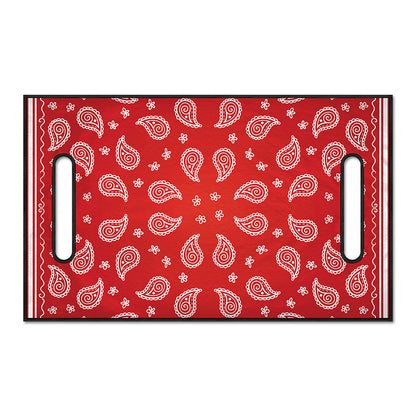 Red And White Bandana Print Golf Cart Seat Cover
