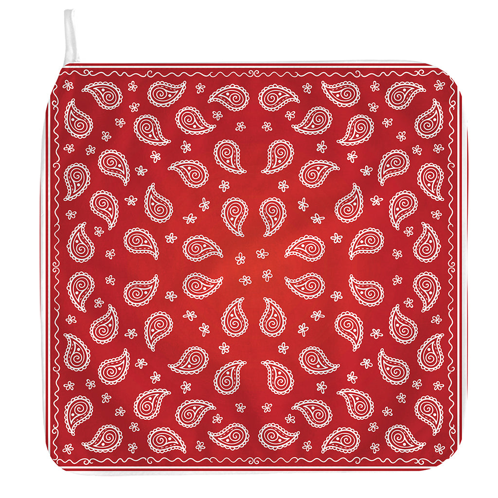 Red And White Bandana Print Hand Towel
