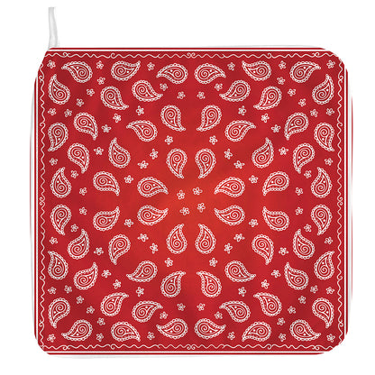 Red And White Bandana Print Hand Towel