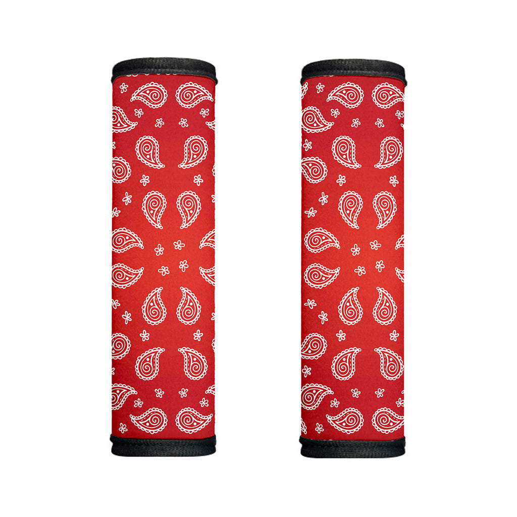 Red And White Bandana Print Handle Covers