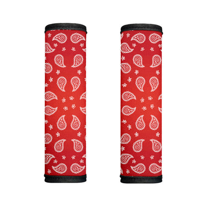 Red And White Bandana Print Handle Covers
