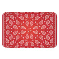 Red And White Bandana Print Indoor Door Mat