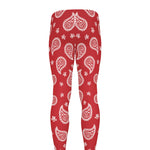 Red And White Bandana Print Men's leggings