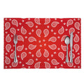 Red And White Bandana Print Placemat