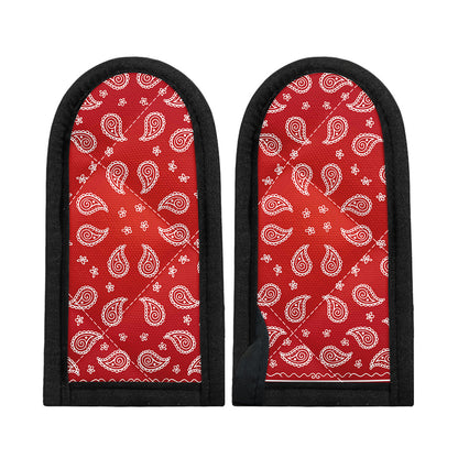 Red And White Bandana Print Skillet Handle Cover