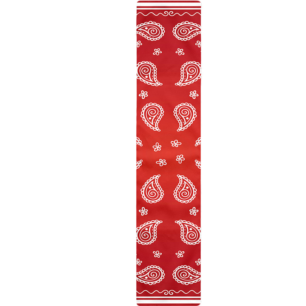 Red And White Bandana Print Table Runner