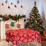 Red And White Bandana Print Tablecloth