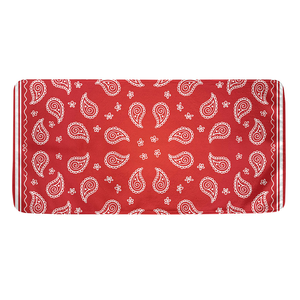 Red And White Bandana Print Towel