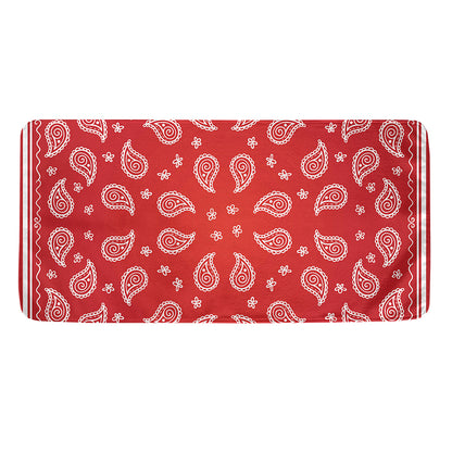 Red And White Bandana Print Towel