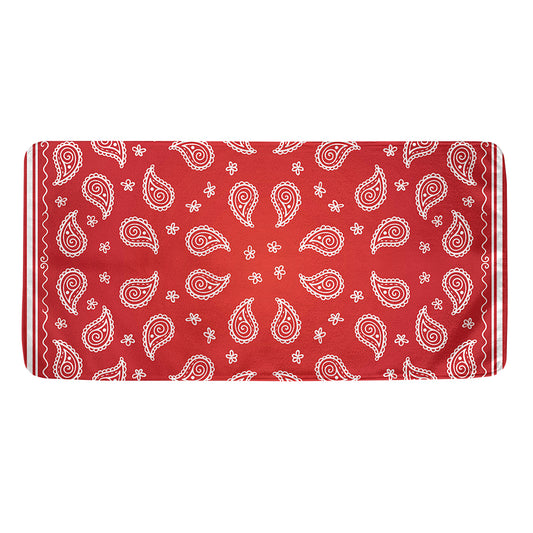 Red And White Bandana Print Towel