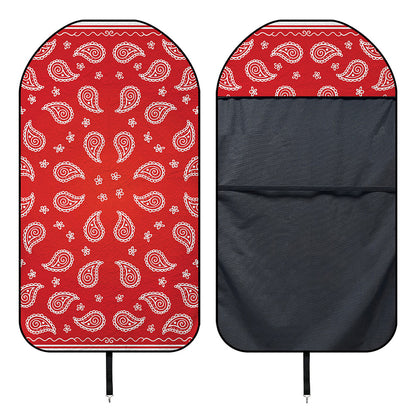 Red And White Bandana Print Waterproof Car Seat Cover