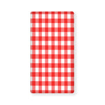 Red And White Buffalo Check Print Baby Crib Sheet