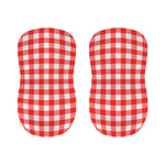 Red And White Buffalo Check Print Bar Stool Covers