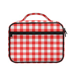 Red And White Buffalo Check Print Briefcase Bible Bag