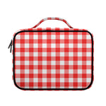 Red And White Buffalo Check Print Briefcase Bible Bag