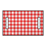 Red And White Buffalo Check Print Golf Cart Seat Cover