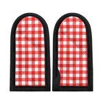 Red And White Buffalo Check Print Skillet Handle Cover