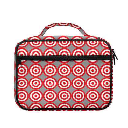 Red And White Bullseye Target Print Briefcase Bible Bag