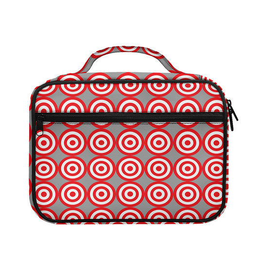 Red And White Bullseye Target Print Briefcase Bible Bag