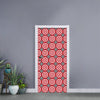 Red And White Bullseye Target Print Door Sticker