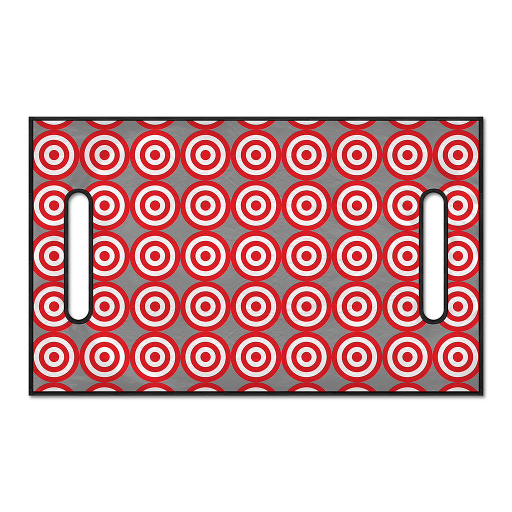 Red And White Bullseye Target Print Golf Cart Seat Cover