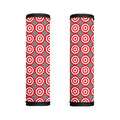 Red And White Bullseye Target Print Handle Covers