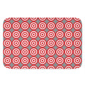 Red And White Bullseye Target Print Indoor Door Mat