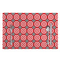 Red And White Bullseye Target Print Placemat