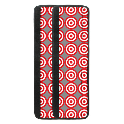 Red And White Bullseye Target Print Refrigerator Handle Covers
