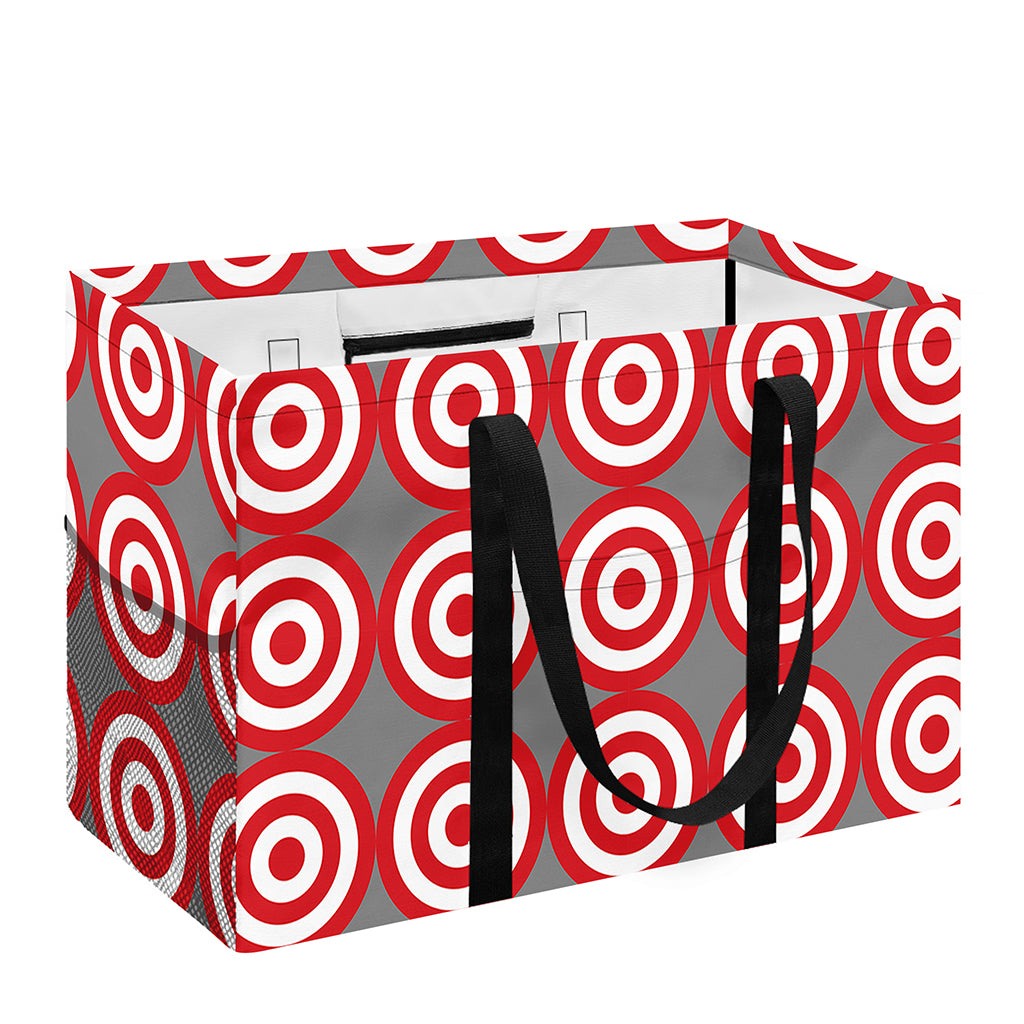 Red And White Bullseye Target Print Utility Tote Bag