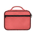 Red And White Candy Cane Pattern Print Briefcase Bible Bag