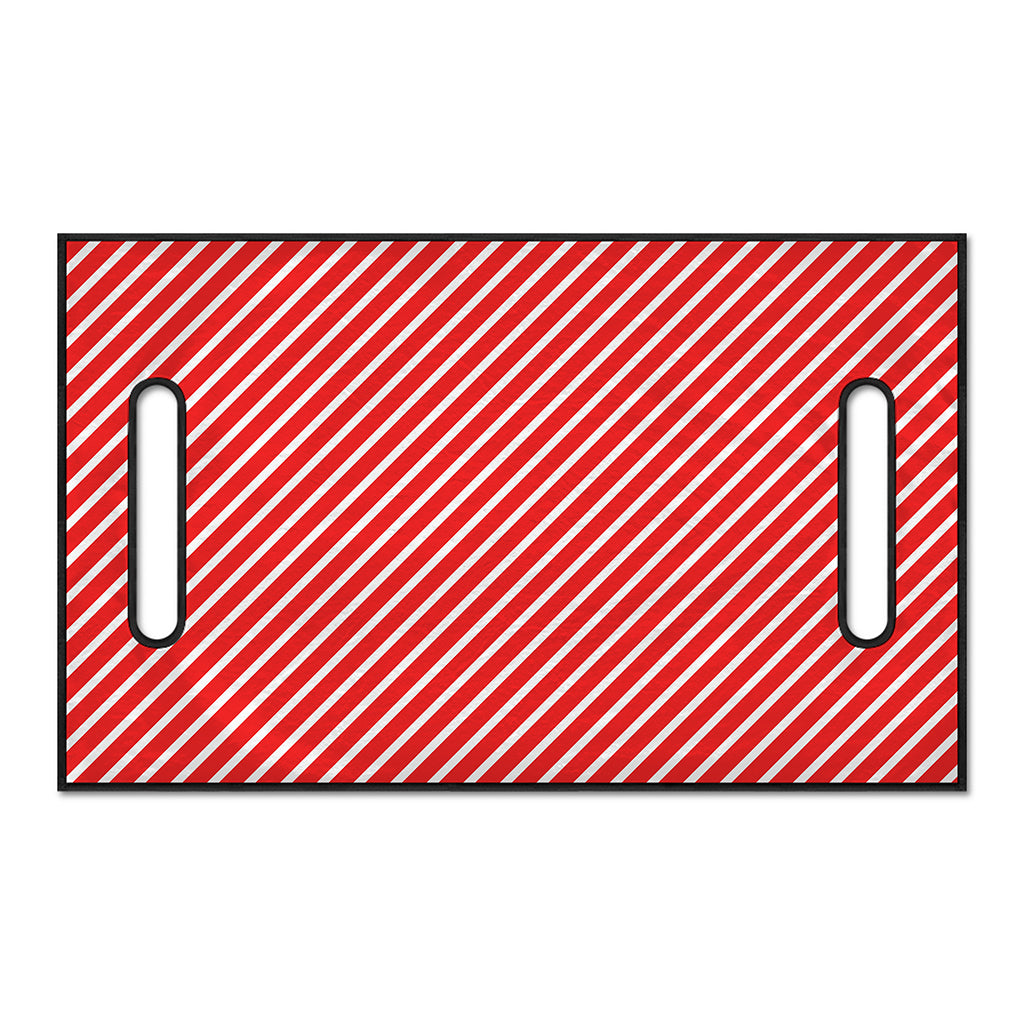 Red And White Candy Cane Pattern Print Golf Cart Seat Cover