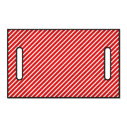 Red And White Candy Cane Pattern Print Golf Cart Seat Cover