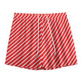 Red And White Candy Cane Pattern Print Mesh Shorts