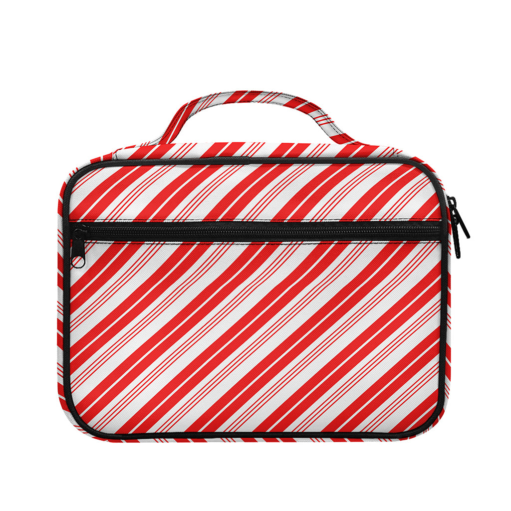 Red And White Candy Cane Stripe Print Briefcase Bible Bag