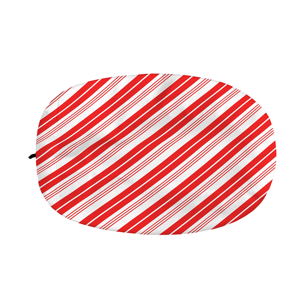 Red And White Candy Cane Stripe Print Car Side Mirror Covers