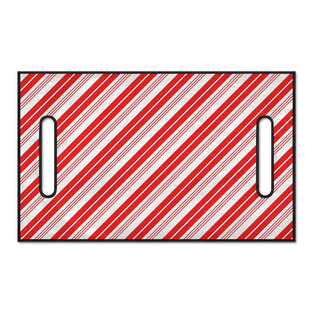 Red And White Candy Cane Stripe Print Golf Cart Seat Cover
