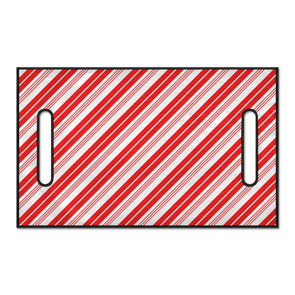 Red And White Candy Cane Stripe Print Golf Cart Seat Cover