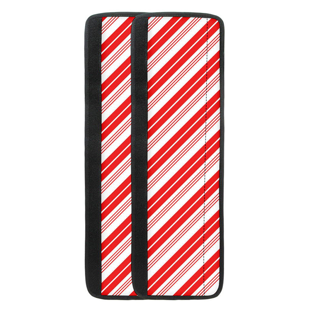 Red And White Candy Cane Stripe Print Refrigerator Handle Covers