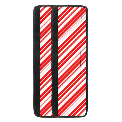 Red And White Candy Cane Stripe Print Refrigerator Handle Covers