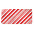 Red And White Candy Cane Stripe Print Towel