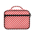Red And White Candy Cane Striped Print Briefcase Bible Bag