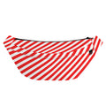 Red And White Candy Cane Striped Print Fanny Pack
