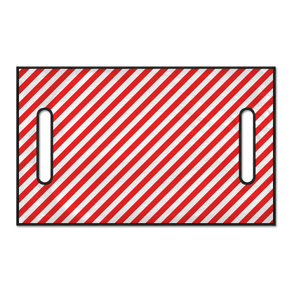 Red And White Candy Cane Striped Print Golf Cart Seat Cover