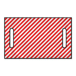 Red And White Candy Cane Striped Print Golf Cart Seat Cover