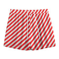 Red And White Candy Cane Striped Print Mesh Shorts