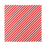 Red And White Candy Cane Striped Print Silk Bandana